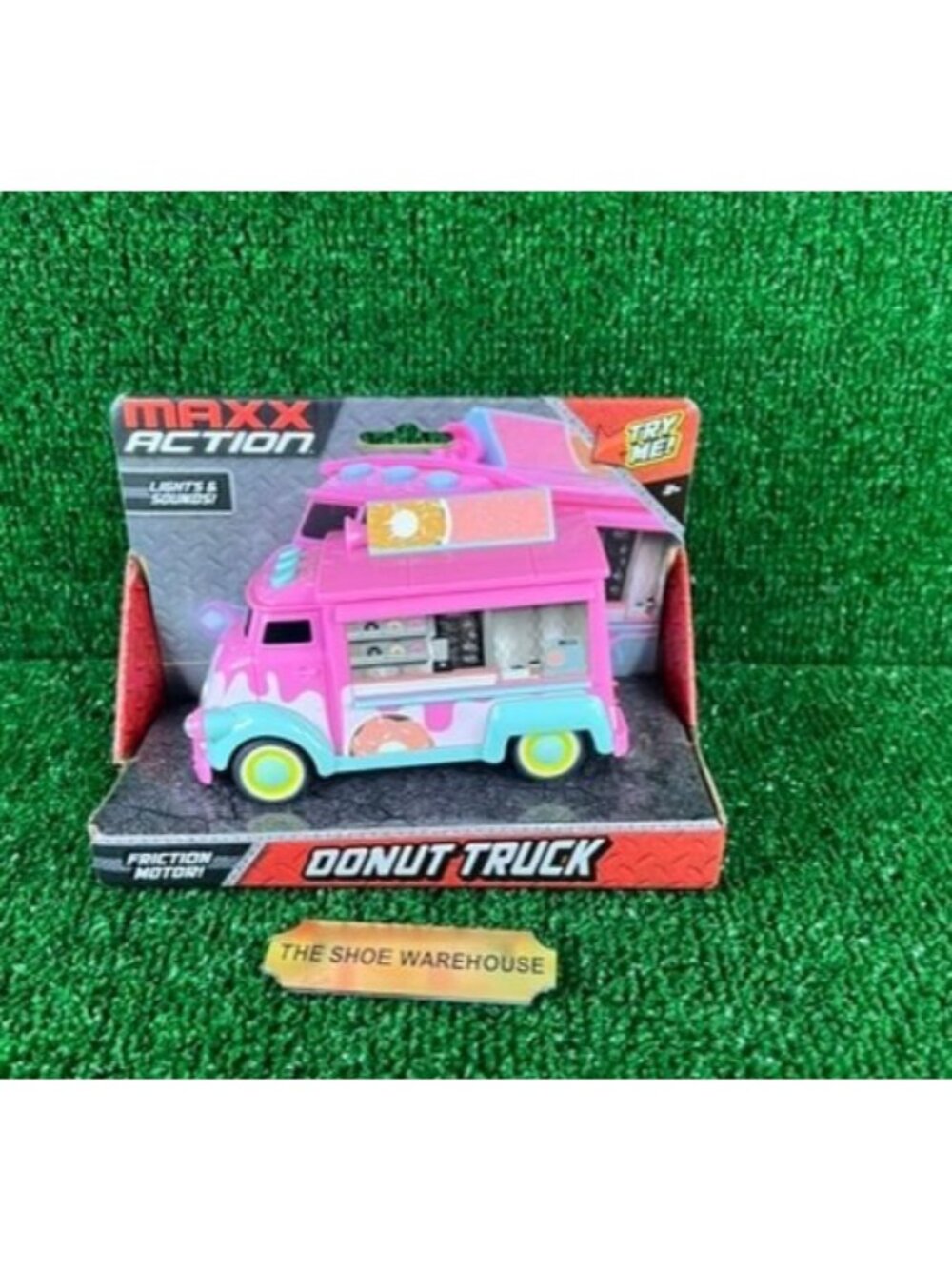Maxx Action Donut Truck Friction Motor Rubber Tires Lights and Sound Ages 3+ NEW